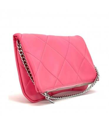 BOLSO POLIPIEL CADENA KFX54932 ROSA