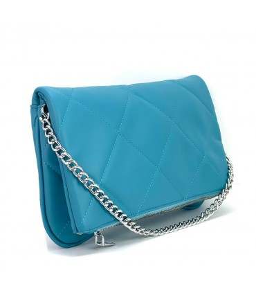 BOLSO POLIPIEL CADENA KFX54932 AZUL