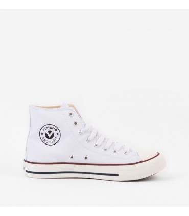 ZAPATILLA ABOTINADA TELA VICTORIA 106500 BLANCO