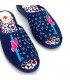 ZAPATILLA CASA MUJER CUÑA 5001 MARINO