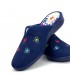 ZAPATILLA CASA MUJER CUÑA 5716 MARINO