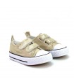 ZAPATILLA LONA VELCRO 3-A05A GOLD ORO