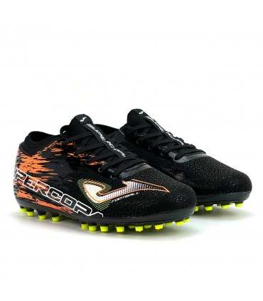 ZAPATILLA TACOS JOMA SUPERCOPA 2301 BLACK CORAL ARTIFICIAL GRASS