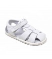 SANDALIA RESPETUOSA BLANDITOS DAVINCI IVORY 6004 ALGODON BLANCO