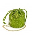 BOLSO SACO BRILLO VERDE  AST13386