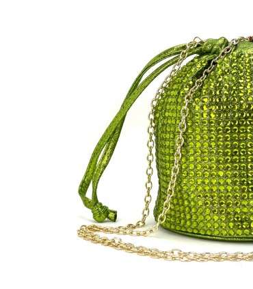 BOLSO SACO BRILLO VERDE  AST13386