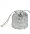 BOLSO SACO BRILLO PLATA AST13386