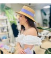SOMBRERO CINTA MORADA