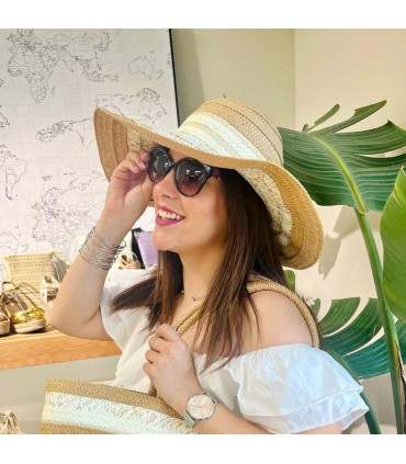 SOMBRERO YUTE NATURAL-BEIGE