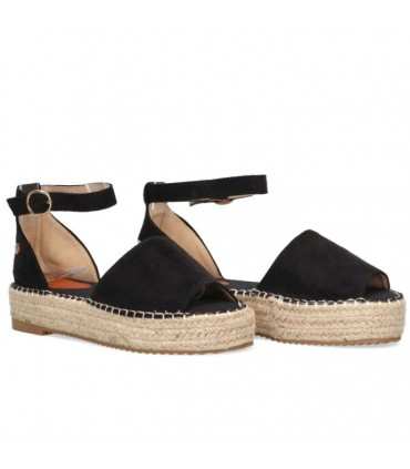 SANDALIA PLATAFORMA ETIKA 12408 NEGRO