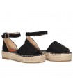 SANDALIA PLATAFORMA ETIKA 12408 NEGRO