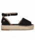 SANDALIA PLATAFORMA ETIKA 12408 NEGRO