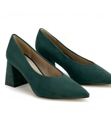 ZAPATO TACÓN ANCHO M3640 VERDE
