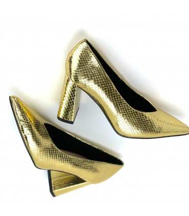 ZAPATO TACÓN M3650 ORO