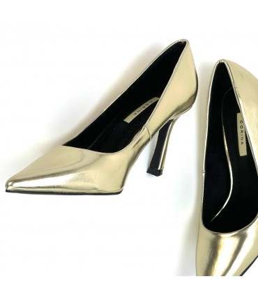 ZAPATO TACÓN FINO M3671 ORO