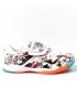ZAPATILLA JOMA FUTBOL SALA EVOLUTION JR 2302 WHITE ORANGE TURQUESE