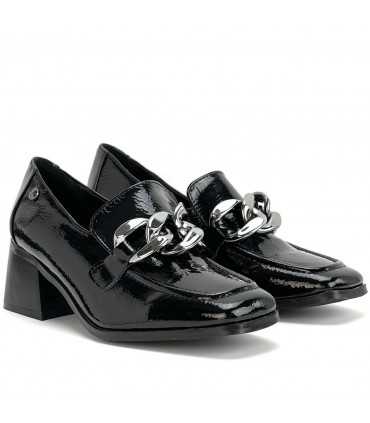 ZAPATO CHAROL TACÓN ETIKA 43306 NEGRO ENNIS 01