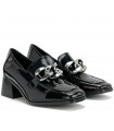 ZAPATO CHAROL TACÓN ETIKA 43306 NEGRO ENNIS 01