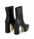 BOTIN POLIPIEL PLATAFORMA M3905 NEGRO