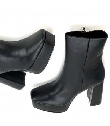 BOTIN POLIPIEL PLATAFORMA M3905 NEGRO
