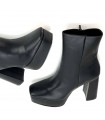 BOTIN POLIPIEL PLATAFORMA M3905 NEGRO