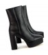 BOTIN POLIPIEL PLATAFORMA M3905 NEGRO