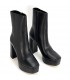 BOTIN POLIPIEL PLATAFORMA M3905 NEGRO