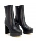 BOTIN POLIPIEL PLATAFORMA M3905 NEGRO