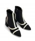 BOTIN TIRAS BICOLOR AZAREY 462G920 NEGRO HIELO