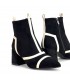 BOTIN TIRAS BICOLOR AZAREY 462G920 NEGRO HIELO