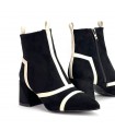 BOTIN TIRAS BICOLOR AZAREY 462G920 NEGRO HIELO