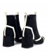BOTIN TIRAS BICOLOR AZAREY 462G920 NEGRO HIELO