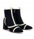 BOTIN TIRAS BICOLOR AZAREY 462G920 NEGRO HIELO