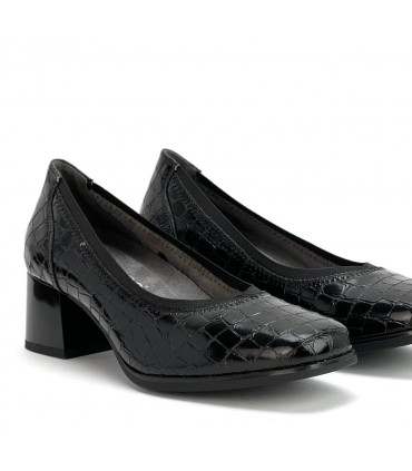 ZAPATO TACON BAJO AMARPIES AMD25381 NEGRO