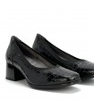 ZAPATO TACON BAJO AMARPIES AMD25381 NEGRO