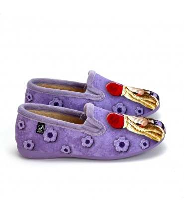 ZAPATILLA CASA CERRADA NIÑA JAVER 3-118 LILA