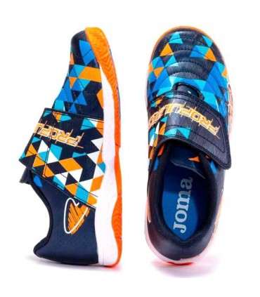 ZAPATILLA JOMA PROPULSION JR 2303 NAVY ORANGE INDOOR