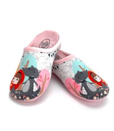 ZAPATILLA CASA CAPERUCITA 8-17 ROSA