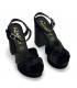 SANDALIA TACON TERCIOPELO 562G520 NEGRO