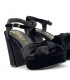 SANDALIA TACON TERCIOPELO 562G520 NEGRO