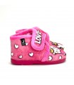ZAPATILLA CASA VELCRO UNICORNIO 1-223 FUXIA