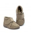 BOTITA PIEL CHUCHES 115S PICADO SERRAJE TAUPE