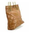 BOLSO ACOLCHADO CADENA DORADA CTS73377 BROWN