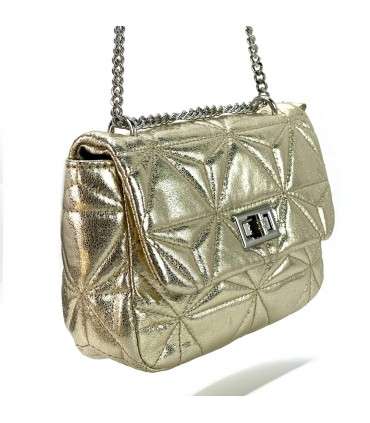 BOLSO METALIZADO ICHL240074 CHAMPAGNE