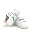 ZAPATILLA RESPETUOSA TITANITOS PIEL B500 AMANCIO BLANCO ROSA
