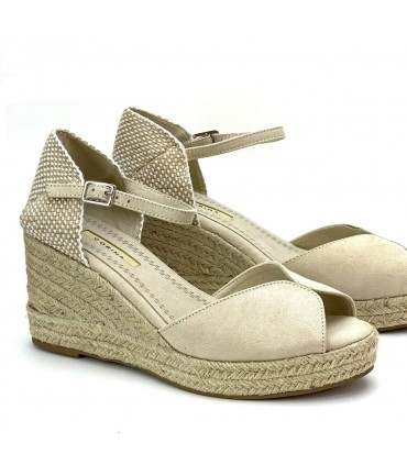 SANDALIA CUÑA YUTE M4365 NATURAL