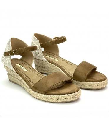 SANDALIA CUÑA YUTE M4375 CAMEL