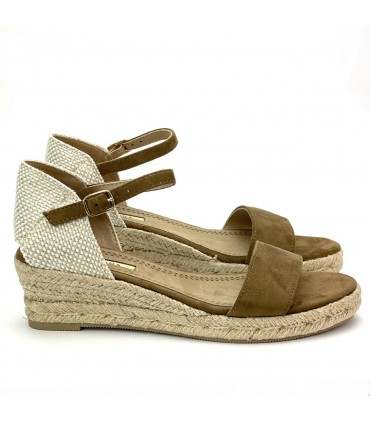 SANDALIA CUÑA YUTE M4375 CAMEL