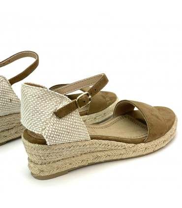 SANDALIA CUÑA YUTE M4375 CAMEL