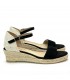 SANDALIA CUÑA YUTE M4375 NEGRO